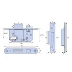 ERA FORTRESS 334 - BS KEYLESS EGRESS SASHLOCK WITH CYLINDER & THUMBTURN - 57MM BACKSET