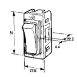 WANDSWORTH 14 - 2-WAY AND OFF ROCKER SWITCH