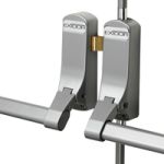 EXIDOR 309 - DOUBLE DOOR SET WITH HORIZONTAL PULLMAN LATCHES FOR REBATED DOUBLE DOORS