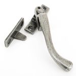 FROM THE ANVIL 33026 - PEWTER PATINA HANDMADE PEAR DROP LOCKING NIGHT VENT - RIGHT HAND