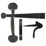 FROM THE ANVIL 33253 - BLACK HEAVY BEAN THUMB LATCH