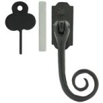 FROM THE ANVIL 33287 - BLACK MONKEYTAIL  LOCKING ESPAG FASTENER - RIGHT HAND