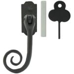 FROM THE ANVIL 33288 - BLACK MONKEYTAIL  LOCKING ESPAG FASTENER - LEFT HAND