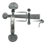 FROM THE ANVIL 33762 - PEWTER PATINA MEDIUM BEAN THUMBLATCH XL