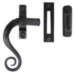 FROM THE ANVIL 33952 - BLACK LOCKING MONKEYTAIL CASEMENT FASTENER - LEFT HAND