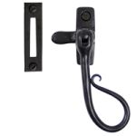 FROM THE ANVIL 33956 - BLACK REVERSIBLE SHEPHERDS CROOK WINDOW FASTENER