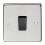 FROM THE ANVIL 34200/1 - SATIN STAINLESS 10 AMP TWO WAY SINGLE SWITCH