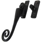 FROM THE ANVIL 51417L - BLACK MONKEYTAIL  LOCKING CASEMENT FASTENER WITH NIGHT VENT - LEFT HAND