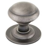 FROM THE ANVIL 83505 - ANTIQUE PEWTER CAST CENTRE DOOR KNOB