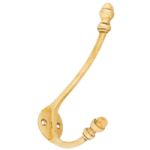 FROM THE ANVIL 83525 - POLISHED BRASS HAT & COAT HOOK