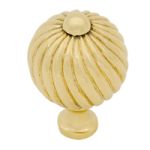 FROM THE ANVIL 83551 - SPIRAL CABINET KNOB - MEDIUM - BRASS