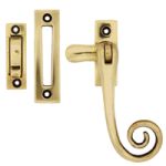 FROM THE ANVIL 83593 - POLISHED BRASS MONKEYTAIL WINDOW FASTENER