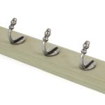FROM THE ANVIL 83741 - STABLE COAT RACK - NATURAL SMOOTH/OLIVE GREEN