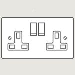 WANDSWORTH A354/D - 2-GANG 13 AMP SWITCHED SOCKET INTERIOR