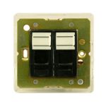 WANDSWORTH A9928/B - BT TWIN SLAVE SOCKET INTERIOR/BLACK