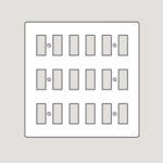 WANDSWORTH G218 - 18 GANG MOUNTING GRID