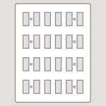 WANDSWORTH G224 - 24 GANG MOUNTING GRID