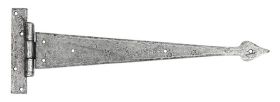 FROM THE ANVIL 33791 - PEWTER 15 INCH ARROW HEAD T HINGE (PAIR)