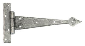 FROM THE ANVIL 33790 - PEWTER 9 INCH ARROW HEAD T HINGE (PAIR)