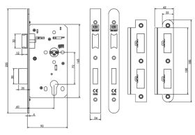 UNION JHD72ESL - JHD72ESL EURO PROFILE HEAVY DUTY EMERGENCY MORTICE SASHLOCK - 60MM BACKSET