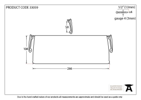 FROM THE ANVIL 33059 - PEWTER PATINA SMALL LETTER PLATE COVER
