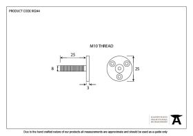 FROM THE ANVIL 90244 - THREADED METRIC TAYLORS SPINDLE M10 X 1.5