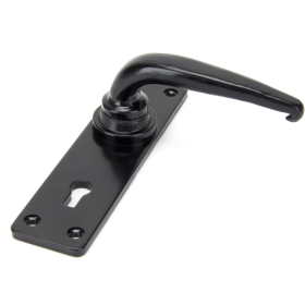 FROM THE ANVIL 33320 - BLACK SMOOTH LEVER LOCK ON BACKPLATE SET