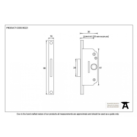 FROM THE ANVIL 90221 - WINDOW DEADBOLT LOCK AND KEEP PLATE