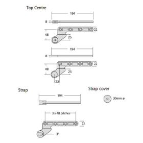 EXIDOR X071 - FLOOR SPRING SINGLE ACTION FITTING KIT