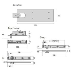 EXIDOR X072 - FLOOR SPRING DOUBLE ACTION FITTING KIT