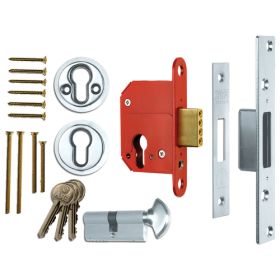 ERA FORTRESS 233 - BS KEYLESS EGRESS DEADLOCK WITH CYLINDER & THUMBTURN - 44MM BACKSET