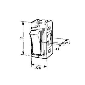 WANDSWORTH 17 - 6A RETRACTIVE 2-WAY AND OFF ROCKER SWITCH