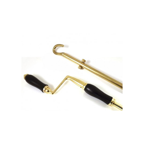 FROM THE ANVIL 91024 - POLISHED BRASS TELESCOPIC WINDOW WINDER 1-2M