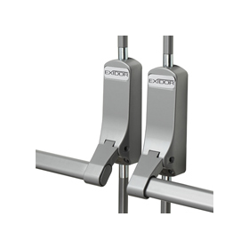 EXIDOR 316 - DOUBLE DOOR SET FOR NON-REBATED DOUBLE DOORS WITH VERTICAL PULLMAN LATCHES
