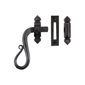 FROM THE ANVIL 33476 - BEESWAX SHEPHERDS CROOK WINDOW FASTENER - LEFT HAND