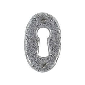 FROM THE ANVIL 33665 - PEWTER PATINA OVAL ESCUTCHEON PLATE
