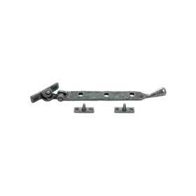 FROM THE ANVIL 33677 - PEWTER PATINA PEAR DROP CASEMENT STAY 203MM