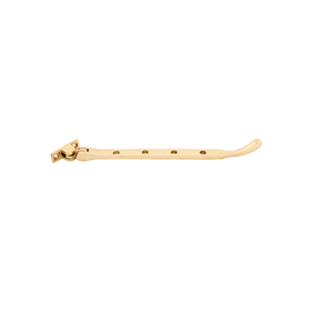 FROM THE ANVIL 33750 - POLISHED BRASS PEAR DROP CASEMENT STAY 254MM