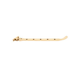FROM THE ANVIL 33751 - POLISHED BRASS PEAR DROP CASEMENT STAY 305MM
