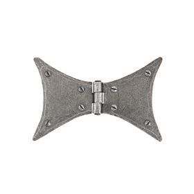 FROM THE ANVIL 33761 - PEWTER PATINA BUTTERFLY HINGE 4 INCH