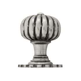 FROM THE ANVIL 83561 - FLOWER MORTICE KNOB - NATURAL SMOOTH