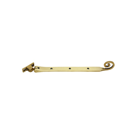 FROM THE ANVIL 83595 - POLISHED BRASS MONKEYTAIL STAY 10 INCH