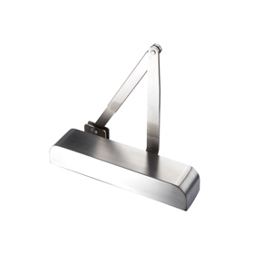EXIDOR 9910 R - OVERHEAD DOOR CLOSER, POWER SIZE 2-5 WITH RADIUS COVER AND ADJUSTABLE DELAYED ACTION