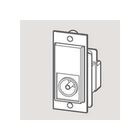 WANDSWORTH W 3706052 - IEC FEMALE TV OUTLET MODULE/BLACK