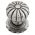 FROM THE ANVIL 83561 - FLOWER MORTICE KNOB - NATURAL SMOOTH