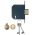 YALE PM562-PB-80 - PM562 BRITISH STANDARD 5-LEVER DEADLOCK: 3 INCH POLISHED BRASS