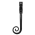 FROM THE ANVIL 20451 - BLACK DELUXE MONKEYTAIL  LOCKING ESPAG FASTENER - LEFT HAND