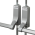 EXIDOR 316 - DOUBLE DOOR SET FOR NON-REBATED DOUBLE DOORS WITH VERTICAL PULLMAN LATCHES