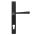 FROM THE ANVIL 33033 - BLACK AVON SLIMLINE ESPAG LOCK SET ON BACKPLATE 92MM