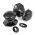 FROM THE ANVIL 33065 - BLACK LARGE OCTAGONAL MORTICE RIM KNOB SET